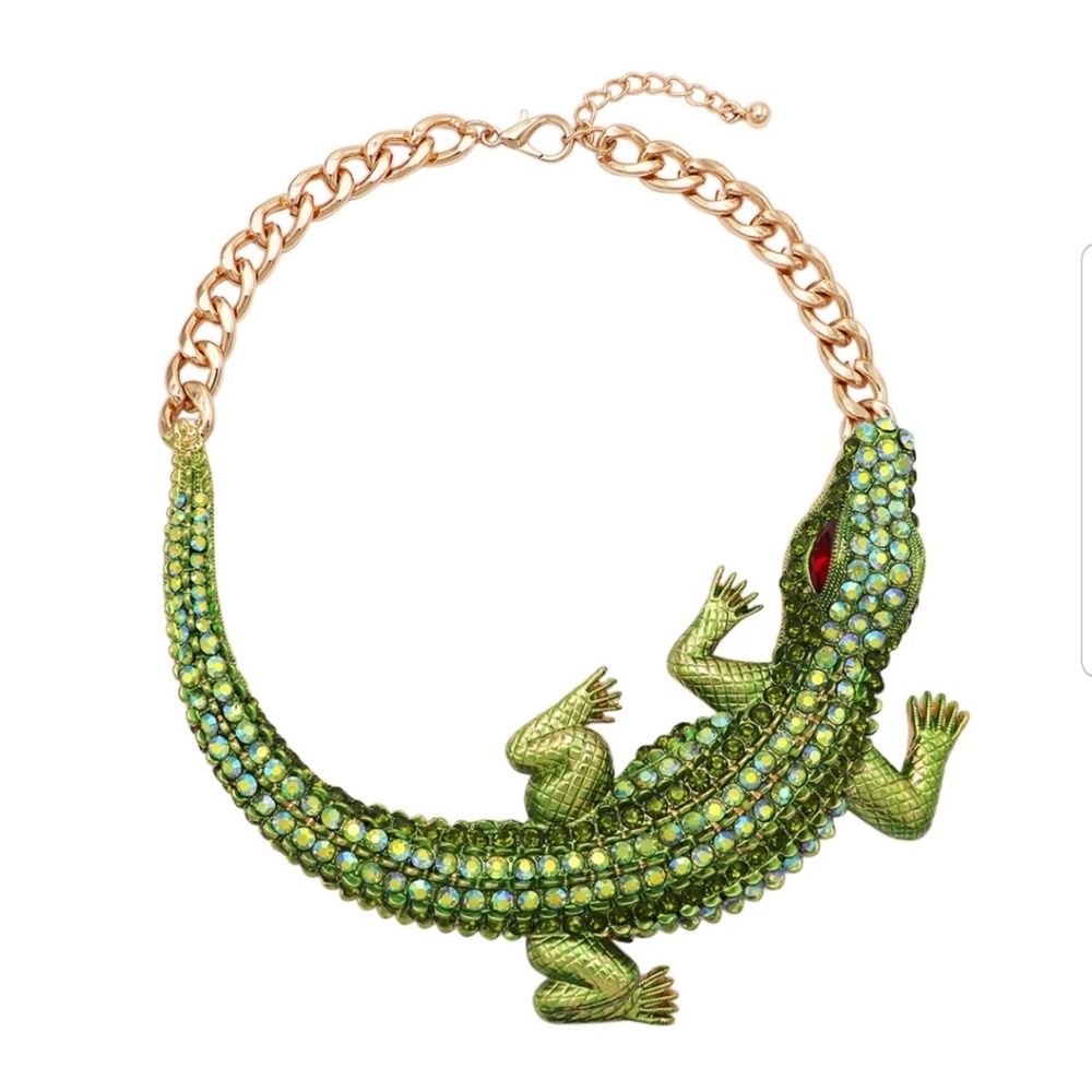 ALLIGATOR CRYSTAL CHOKER